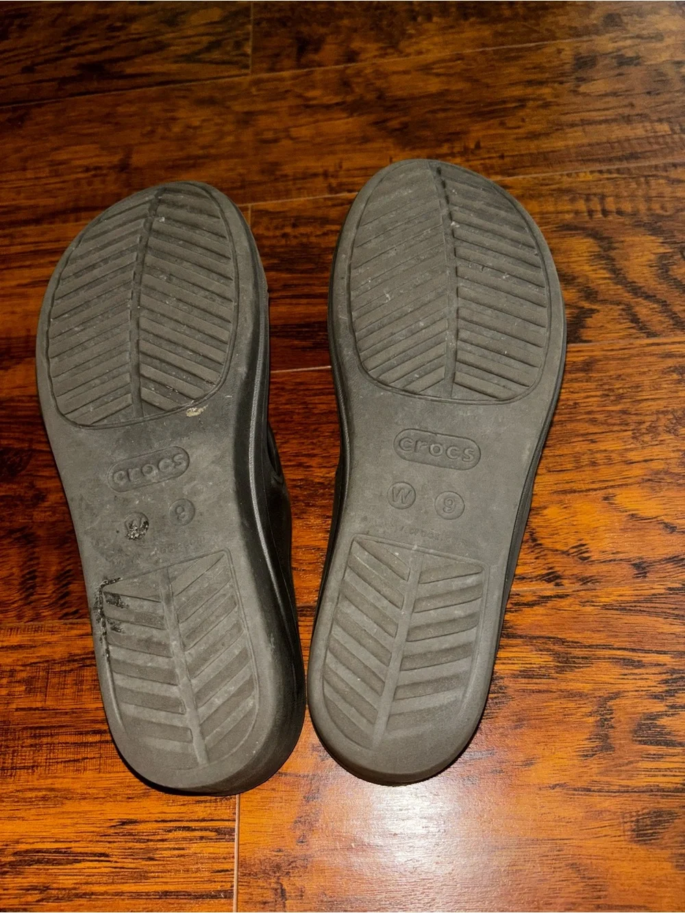 CROCS Sanrah Twist Dual Comfort Sandals Brown 2-inch Wedged Slip-Ons